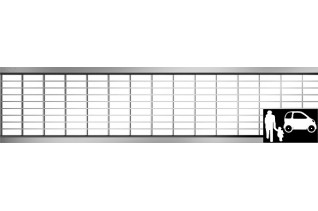ACO Maasrooster RVS L1000mm